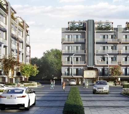 Front view of the project