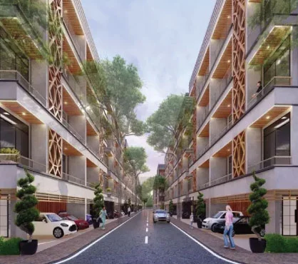 View of Whiteland Blissville Floors with its Front Road